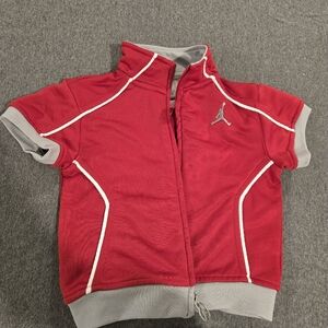 Jordan Kids Red and Gray Jacket